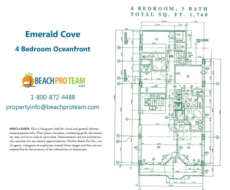 Emerald Cove Floor Plan - 4 Bedroom